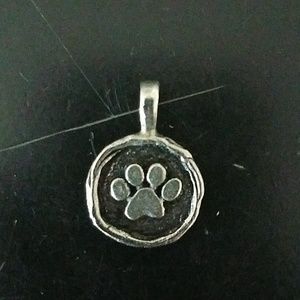 Wax Seal Paw Print Charm